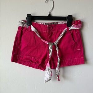 Faded Glory Hot Pink Girls Shorts with Belt